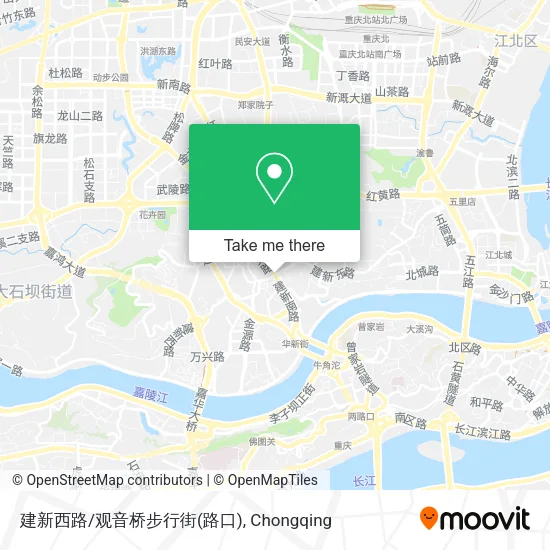 建新西路/观音桥步行街(路口) map