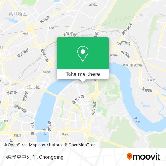 磁浮空中列车 map