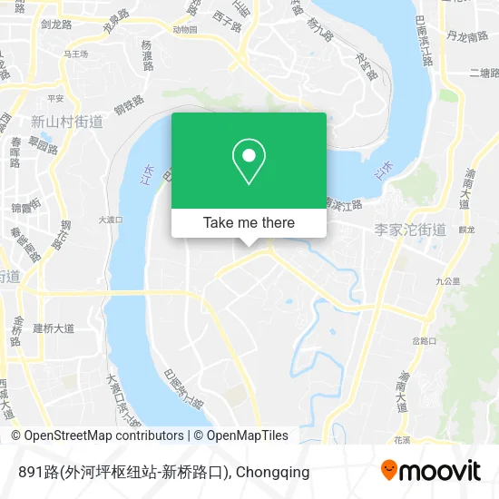 891路(外河坪枢纽站-新桥路口) map