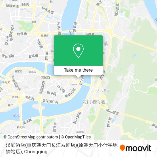 汉庭酒店(重庆朝天门长江索道店)(原朝天门小什字地铁站店) map