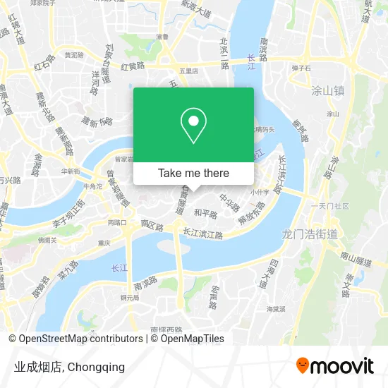 业成烟店 map