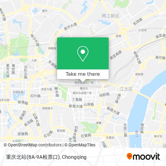 重庆北站(8A-9A检票口) map
