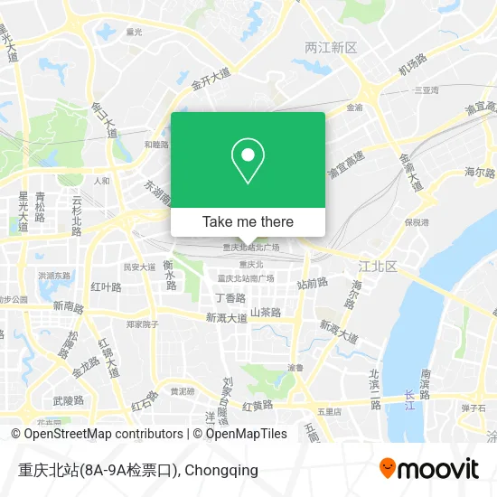 重庆北站(8A-9A检票口) map