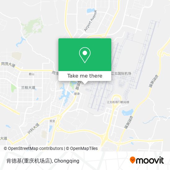 肯德基(重庆机场店) map