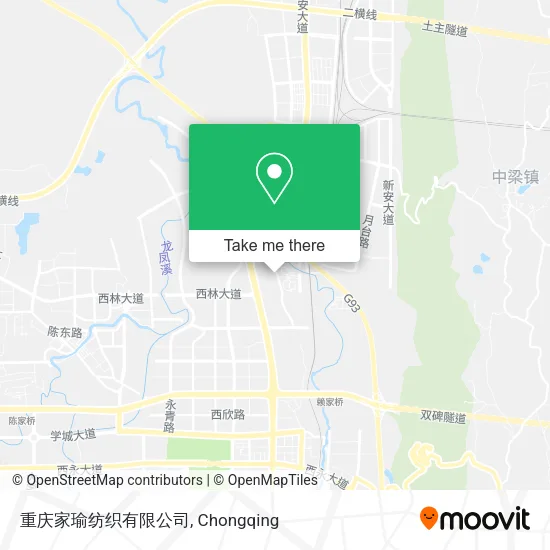 重庆家瑜纺织有限公司 map