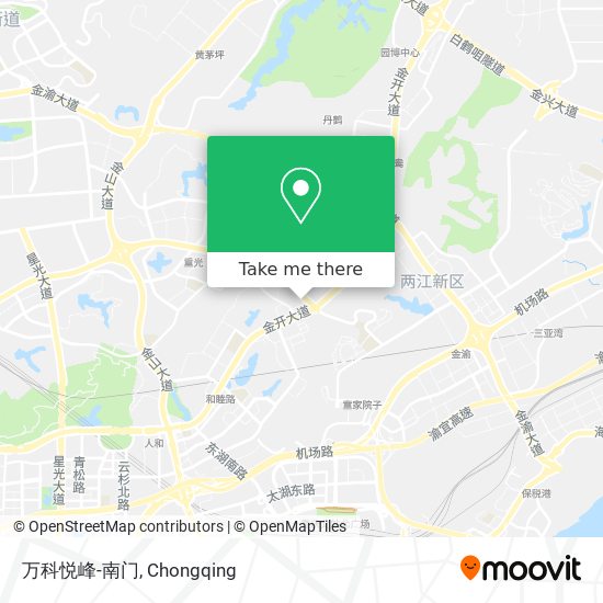万科悦峰-南门 map