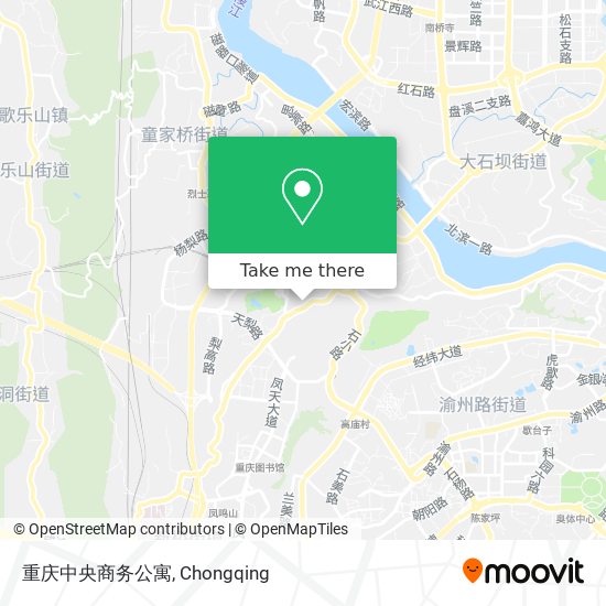 重庆中央商务公寓 map