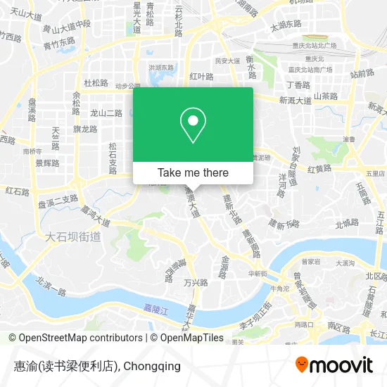 惠渝(读书梁便利店) map