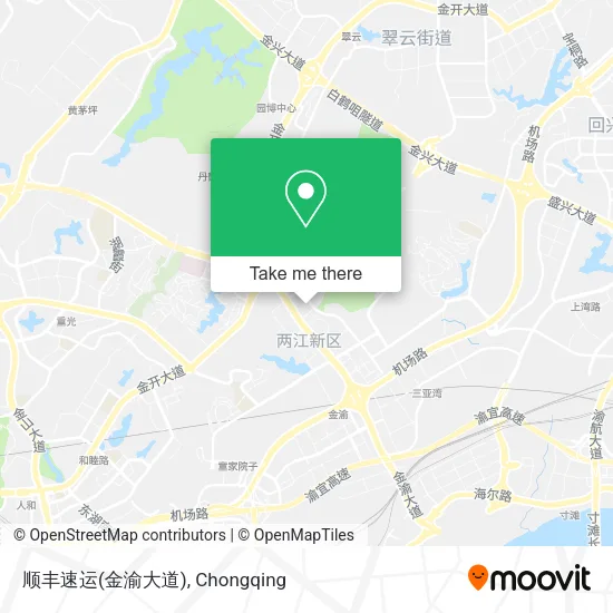 顺丰速运(金渝大道) map