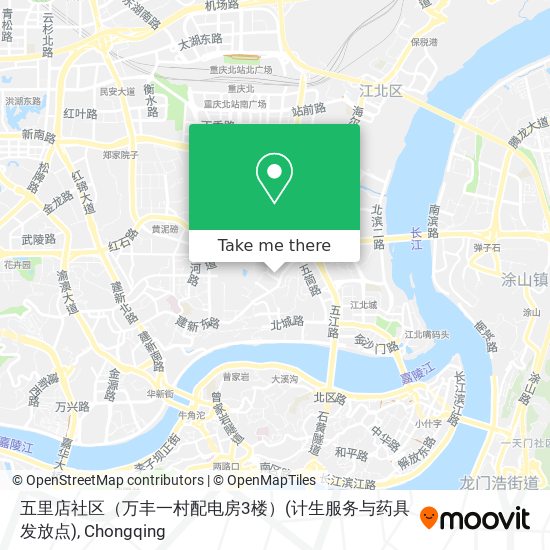 五里店社区（万丰一村配电房3楼）(计生服务与药具发放点) map