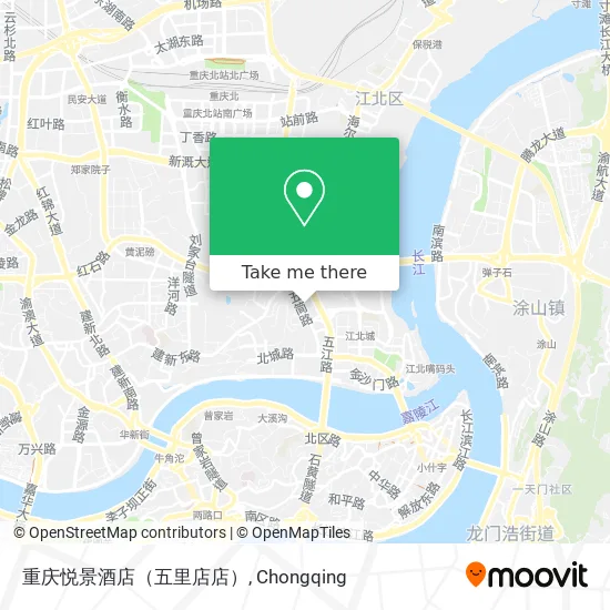 重庆悦景酒店（五里店店） map