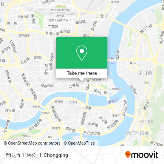 韵达五里店公司 map