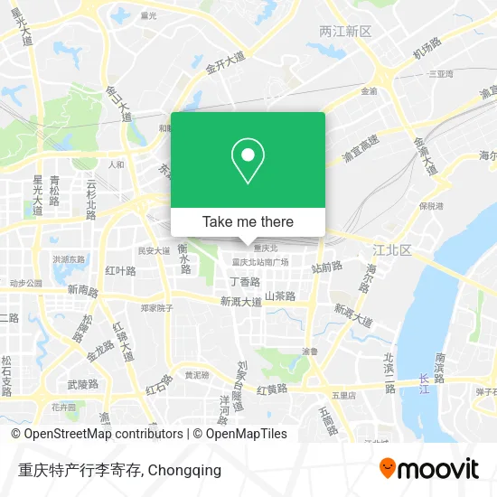 重庆特产行李寄存 map