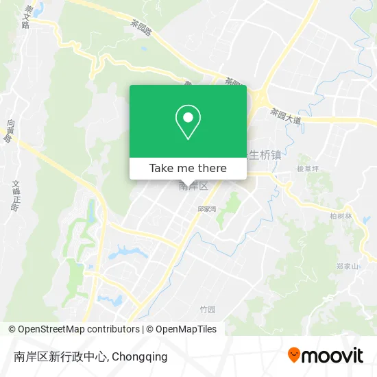 南岸区新行政中心 map