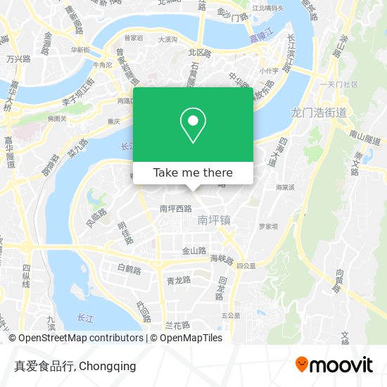 真爱食品行 map