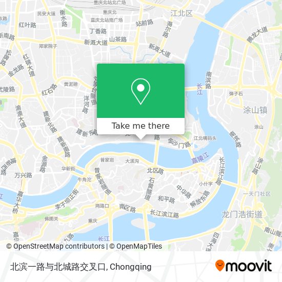 北滨一路与北城路交叉口 map