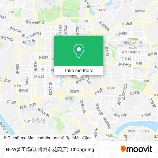 NEW梦工场(加州城市花园店) map