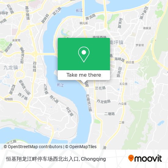 恒基翔龙江畔停车场西北出入口 map