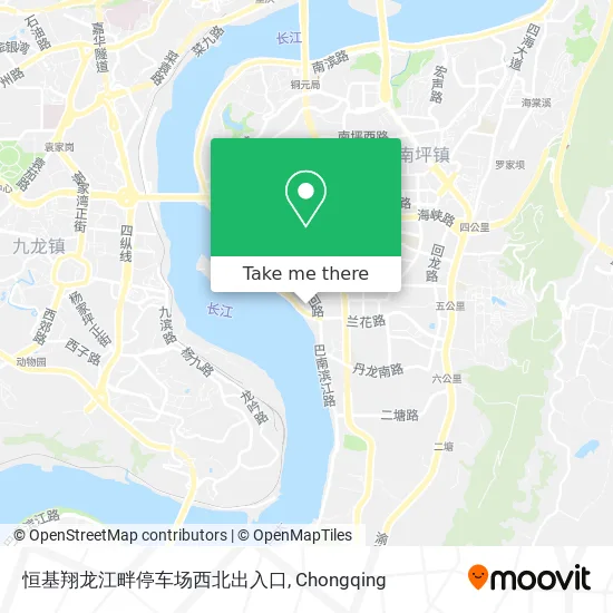 恒基翔龙江畔停车场西北出入口 map