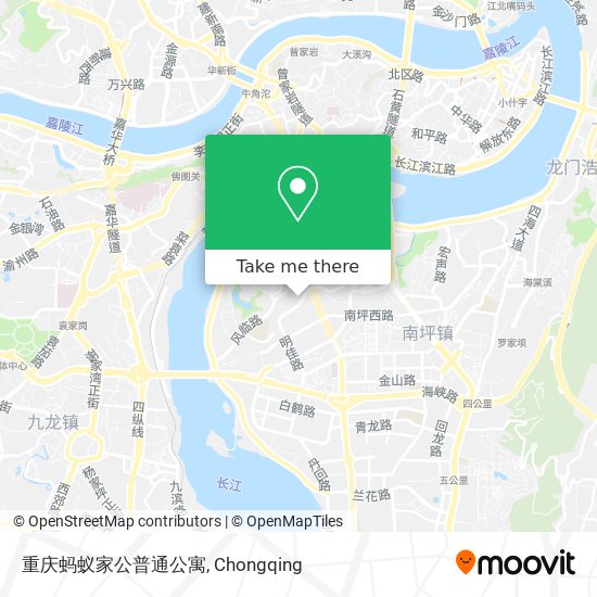 重庆蚂蚁家公普通公寓 map