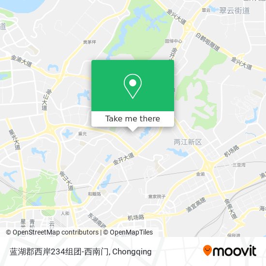 蓝湖郡西岸234组团-西南门 map