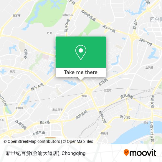 新世纪百货(金渝大道店) map