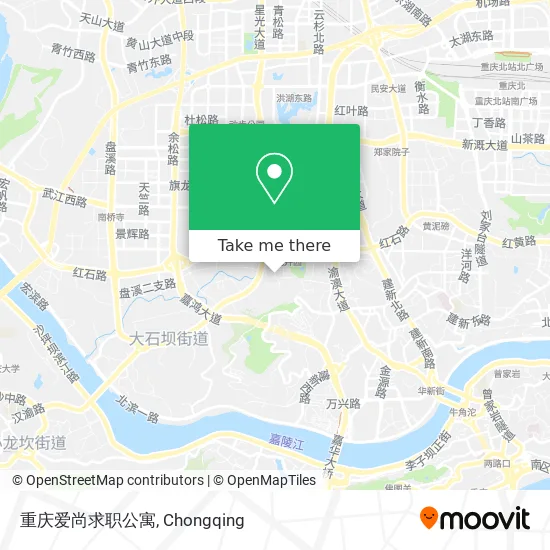 重庆爱尚求职公寓 map