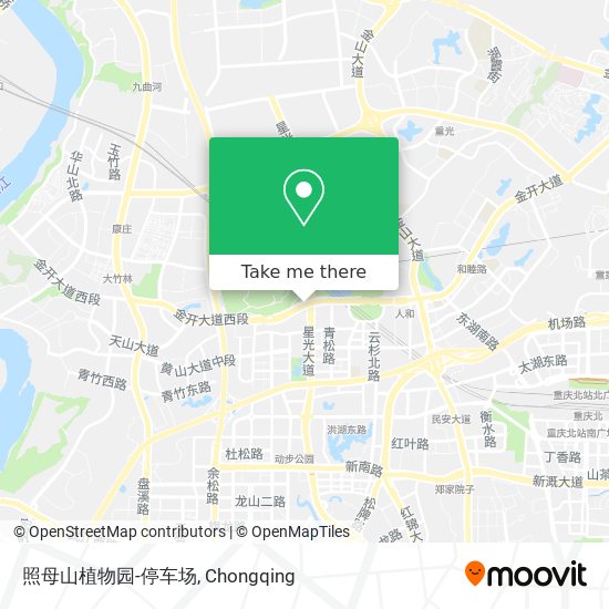 照母山植物园-停车场 map
