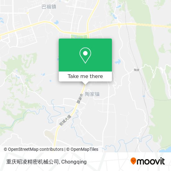 重庆昭凌精密机械公司 map