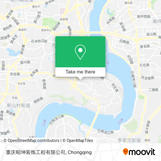 重庆昭坤装饰工程有限公司 map