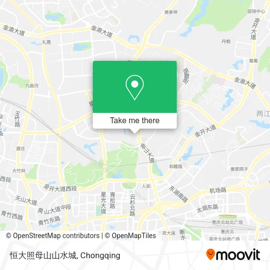 恒大照母山山水城 map