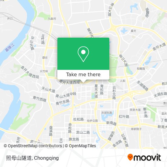 照母山隧道 map