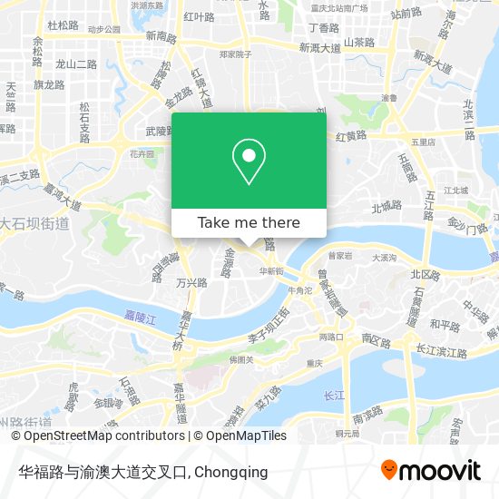 华福路与渝澳大道交叉口 map