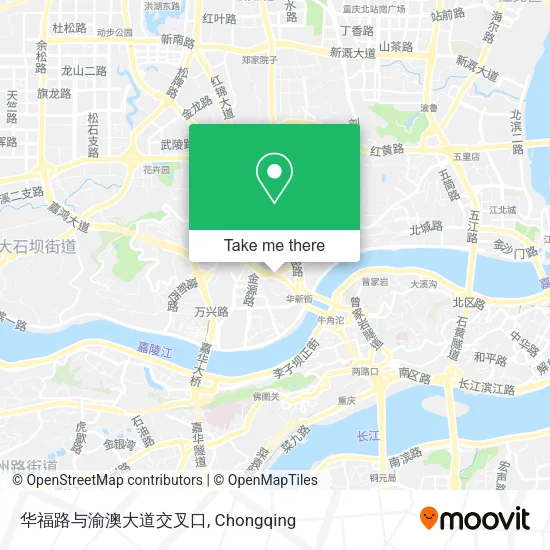 华福路与渝澳大道交叉口 map