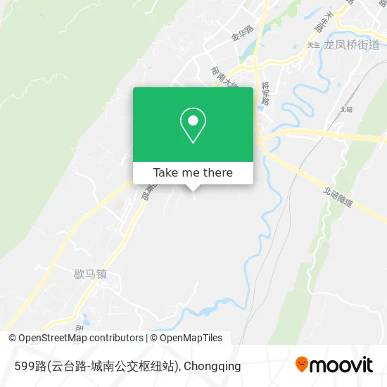 599路(云台路-城南公交枢纽站) map