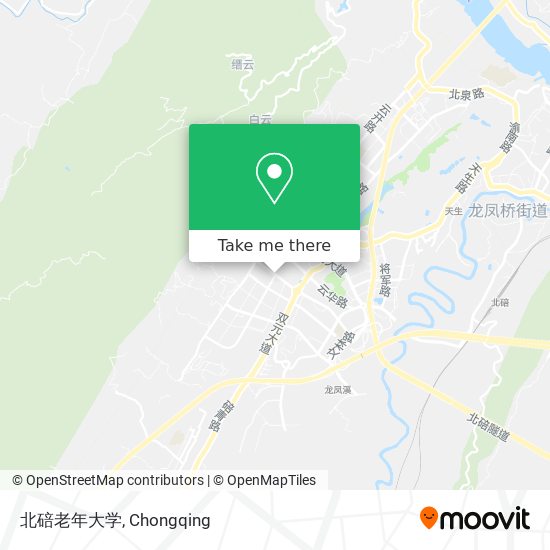 北碚老年大学 map