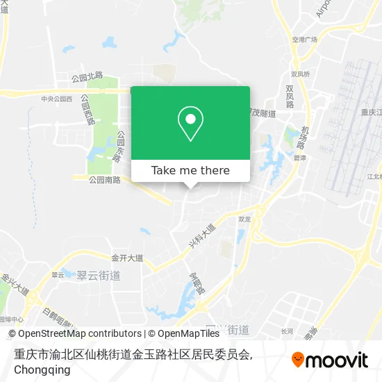 重庆市渝北区仙桃街道金玉路社区居民委员会 map