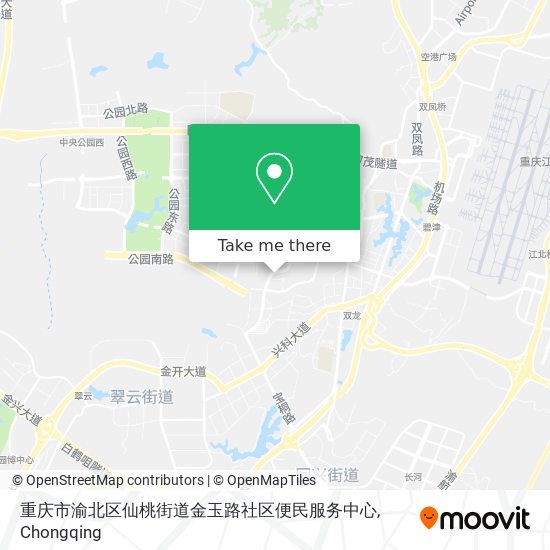 重庆市渝北区仙桃街道金玉路社区便民服务中心 map