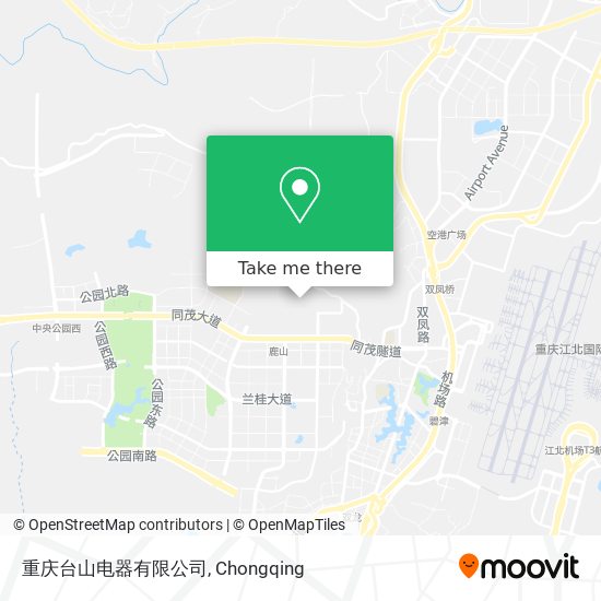 重庆台山电器有限公司 map