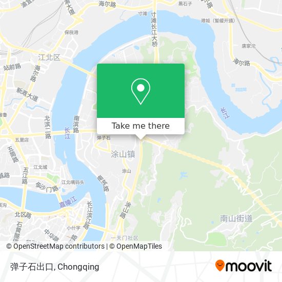弹子石出口 map
