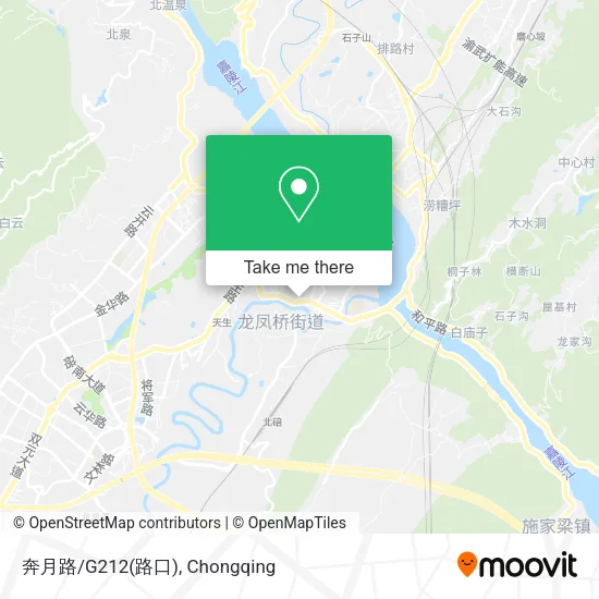 奔月路/G212(路口) map