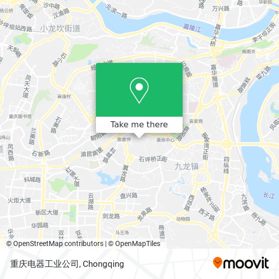 重庆电器工业公司 map