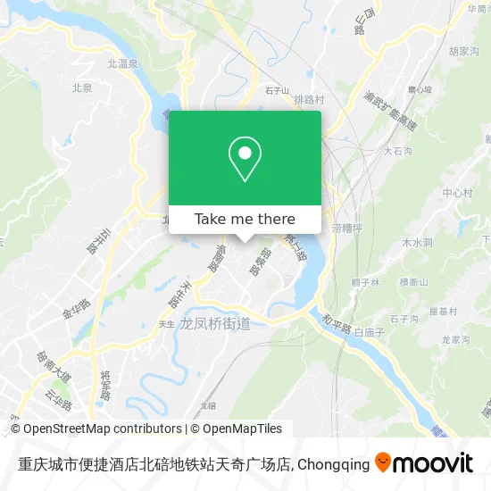 重庆城市便捷酒店北碚地铁站天奇广场店 map