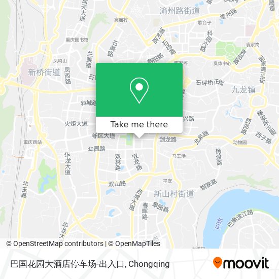 巴国花园大酒店停车场-出入口 map