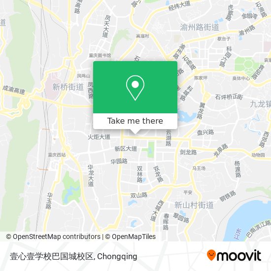 壹心壹学校巴国城校区 map