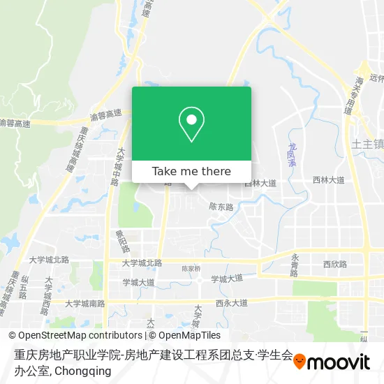 重庆房地产职业学院-房地产建设工程系团总支·学生会办公室 map