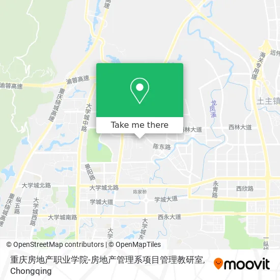 重庆房地产职业学院-房地产管理系项目管理教研室 map