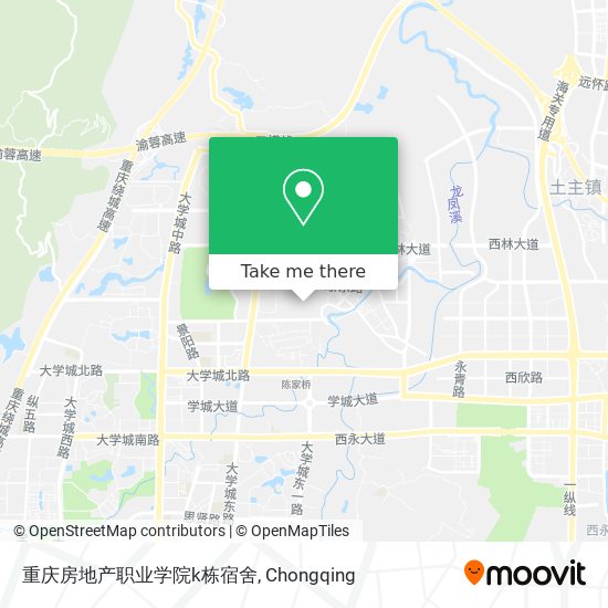 重庆房地产职业学院k栋宿舍 map