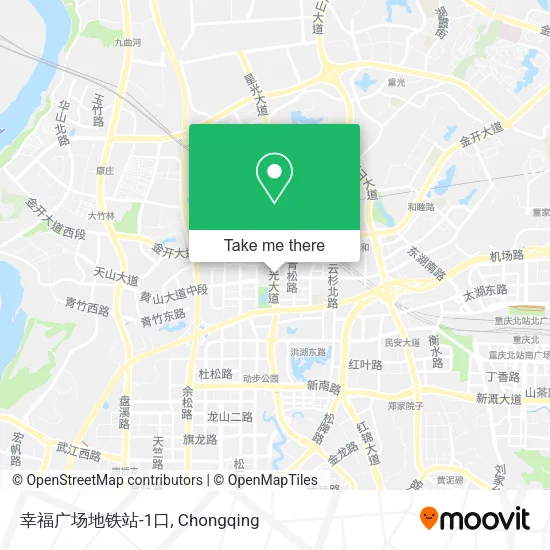 幸福广场地铁站-1口 map