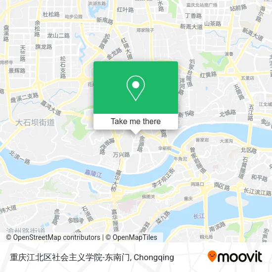 重庆江北区社会主义学院-东南门 map
